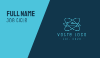 Atomic Blue Car Business Card Image Preview