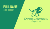 Green Jungle Lion Business Card Image Preview