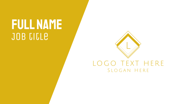 Luxurious Classical  Lettermark Business Card Design Image Preview