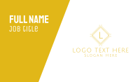Luxurious Stroke Square Lettermark Business Card Design