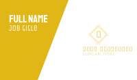 Luxurious Stroke Square Lettermark Business Card Image Preview