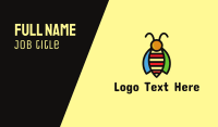 Tropical Bee Insect Bug Business Card Image Preview