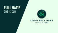 Celtic Buckler Shield Business Card Design