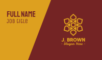 Gold Ornamental Flower  Business Card Image Preview
