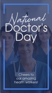 Celebrate National Doctors Day TikTok Video Design