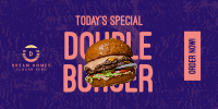 Double Burger Twitter post Image Preview