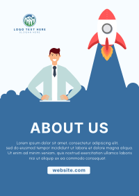 About Us Startup Poster Image Preview