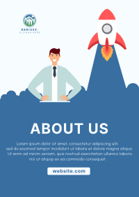 About Us Startup Poster Design
