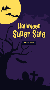 Halloween Super Sale Facebook Story Design