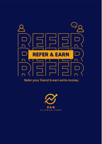Refer A Friend & Earn Flyer Image Preview