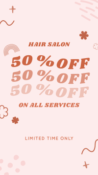 Discount on Salon Services Facebook Story Image Preview