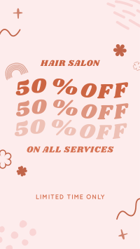 Discount on Salon Services Facebook story Image Preview