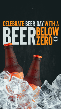 Beer Below Zero Facebook Story Design