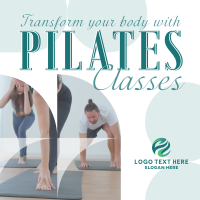 Minimalist Pilates Classes Instagram Post Preview