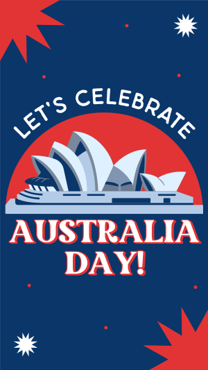 Let's Celebrate Australia Day Facebook story Image Preview
