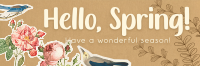 Scrapbook Hello Spring Twitter Header Design