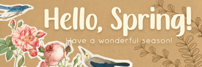 Scrapbook Hello Spring Twitter header (cover) Image Preview