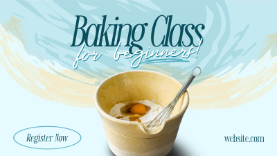 Beginner Baking Class Facebook event cover Image Preview