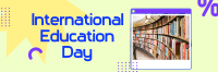 International Education Day Twitter Header Design