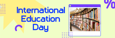 International Education Day Twitter header (cover) Image Preview