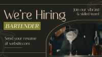 Hiring Bartender Elegant Animation Preview