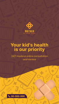 Pediatric Health Care Facebook Story Design