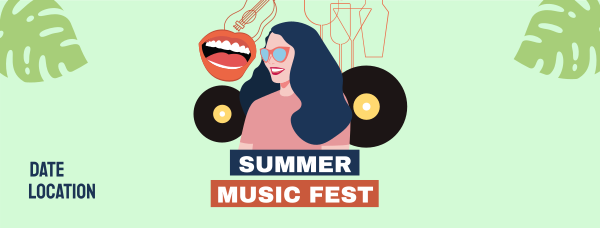 Summer Music Festival Facebook Cover Design Image Preview