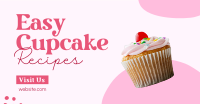 Easy Cupcake Recipes Facebook Ad Design