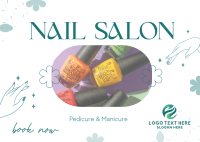 Modern Nail Salon Postcard Image Preview