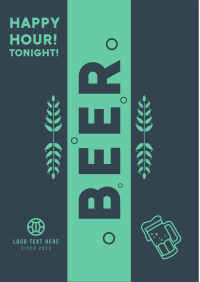 Beer Happy Hour  Flyer Design