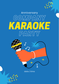 Company Karaoke Poster Design