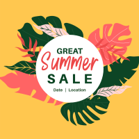 Great Summer Sale Instagram Post Design