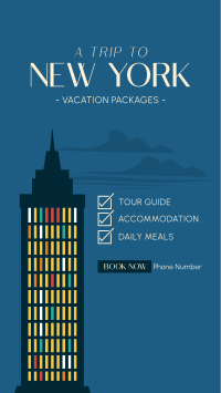 NY Travel Package Facebook Story Design