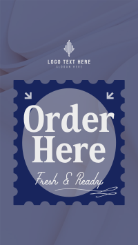 Simple Order Here Instagram Story Preview