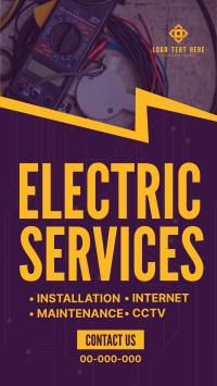 Electrical Service Professionals Facebook Story Design