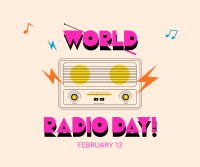 Radio Day Celebration Facebook Post Design