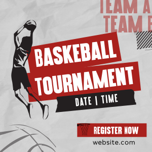 Sports Basketball Tournament Instagram post Image Preview