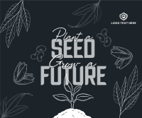 Earth Day Seed Planting Facebook Post Design