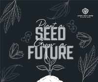 Earth Day Seed Planting Facebook Post Preview