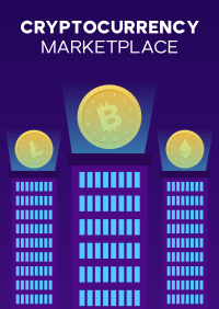 Cryptocurrency Market Poster Design