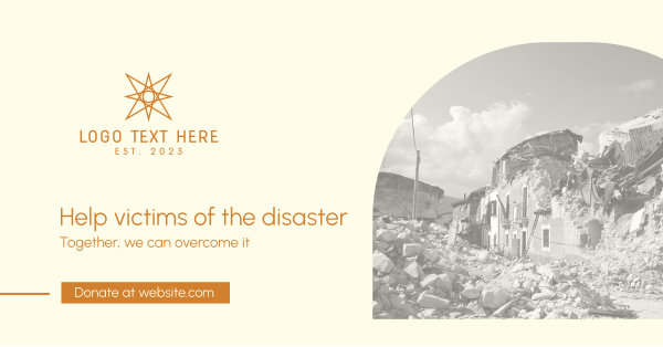 Help Disaster Victims Facebook Ad Design Image Preview
