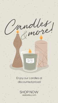 Candles & More Facebook Story Design