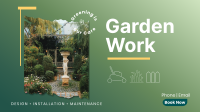 Garden Work Facebook Event Cover Design