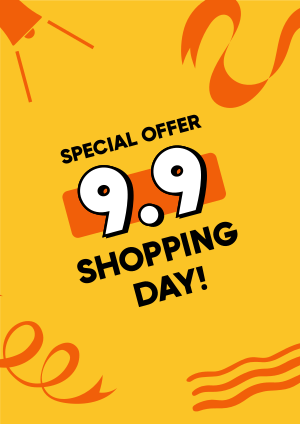 9.9 Shopping Day Flyer Image Preview