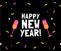 Happy New Year Facebook Post Design