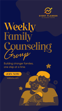 Weekly Family Counseling Instagram Story Design