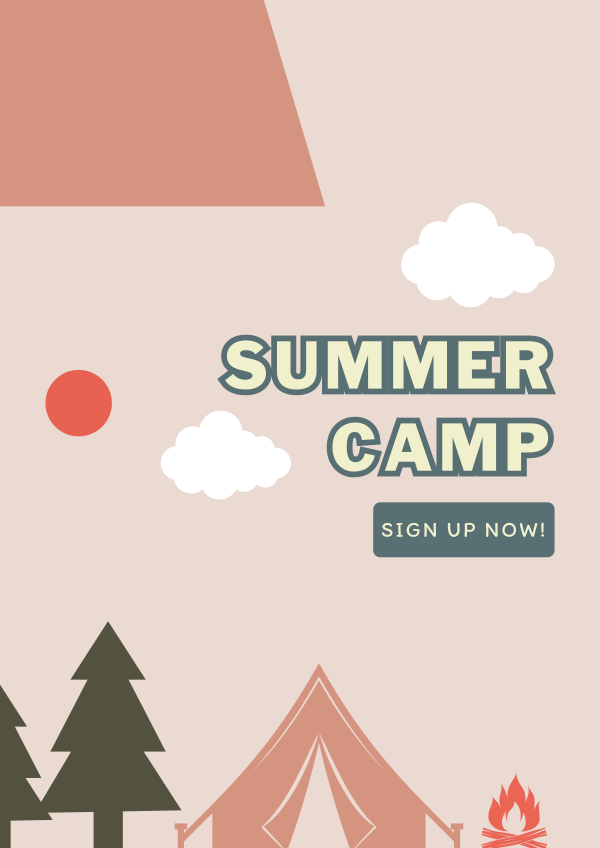 School Summer Camp  Flyer Design Image Preview