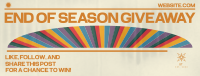 Retro Season End Giveaway Facebook Cover Image Preview