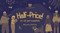 Love Your Pet Greeting Facebook Event Cover Design