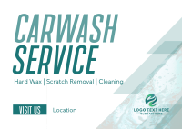 Cleaning Car Wash Service Postcard Design